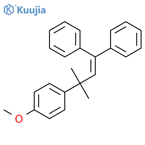 Benzene, 1-(1,1-dimethyl-3,3-diphenyl-2-propenyl)-4-methoxy- structure