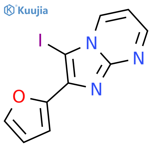 IMIDAZO[1,2-A]PYRIMIDINE, 2-(2-FURANYL)-3-IODO- structure