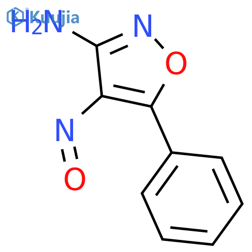 3-ISOXAZOLAMINE, 4-NITROSO-5-PHENYL- structure