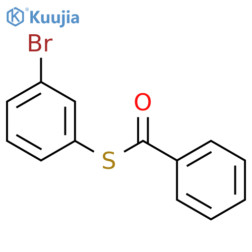 (3-bromophenyl)sulfanyl-phenyl-methanone structure