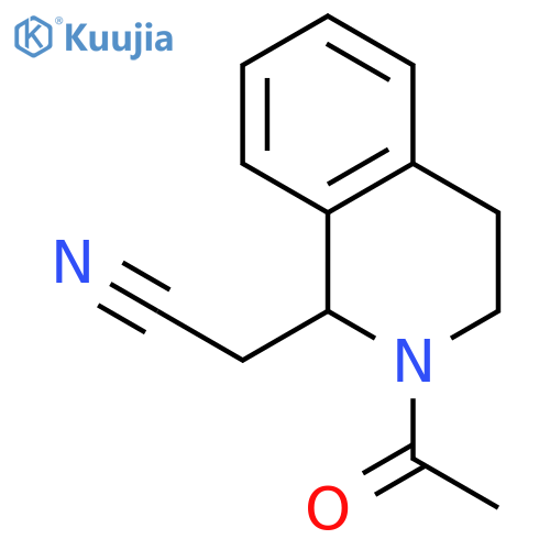 1-Isoquinolineacetonitrile, 2-acetyl-1,2,3,4-tetrahydro- structure