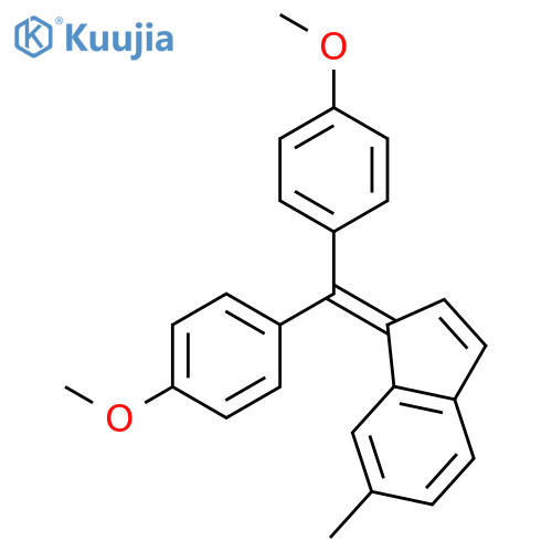 1H-INDENE, 1-[BIS(4-METHOXYPHENYL)METHYLENE]-6-METHYL- structure