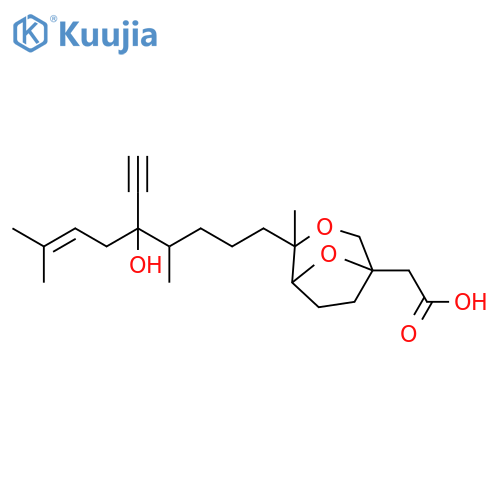 3,8-Dioxabicyclo[3.2.1]octane-1-acetic acid,4-(5-ethynyl-5-hydroxy-4,8-dimethyl-7-nonenyl)-4-methyl- structure