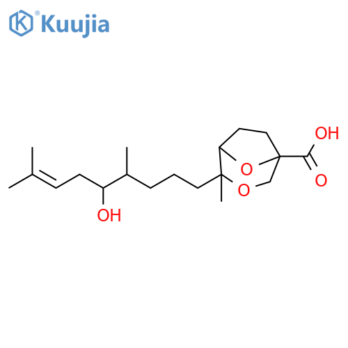 3,8-Dioxabicyclo[3.2.1]octane-1-carboxylic acid,4-(5-hydroxy-4,8-dimethyl-7-nonenyl)-4-methyl- structure