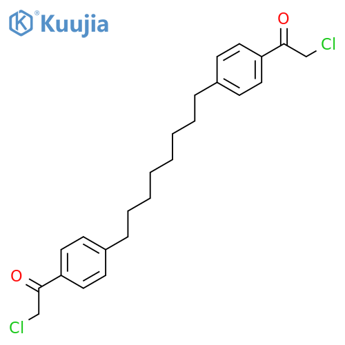 ETHANONE, 1,1'-(1,8-OCTANEDIYLDI-4,1-PHENYLENE)BIS[2-CHLORO- structure