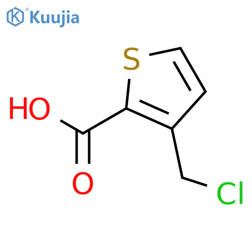 2-Thiophenecarboxylic acid, 3-(chloromethyl)- structure