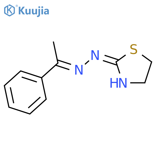 2-Thiazolidinone, (1-phenylethylidene)hydrazone structure
