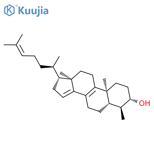 Cholesta-8,14,24-trien-3-ol, 4-methyl-, (3b,4a,5a)- structure