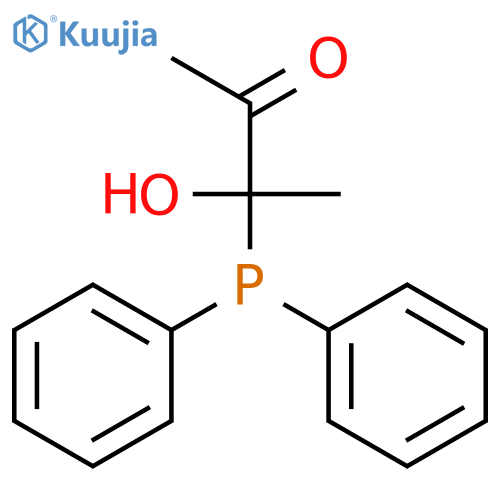 2-BUTANONE, 3-(DIPHENYLPHOSPHINO)-3-HYDROXY- structure