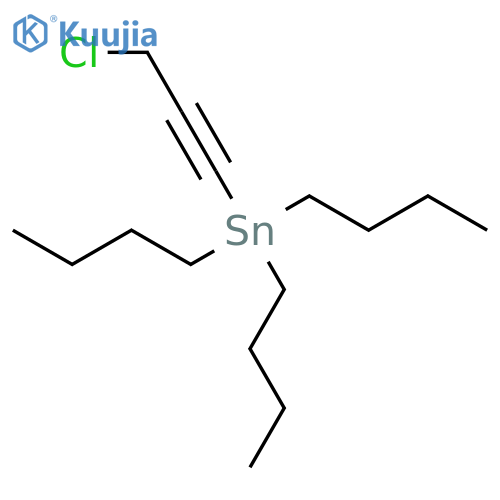 STANNANE, TRIBUTYL(3-CHLORO-1-PROPYNYL)- structure