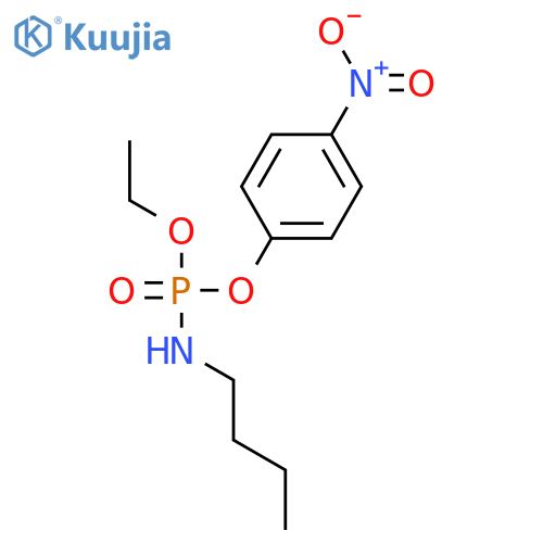 Phosphoramidic acid, butyl-, ethyl 4-nitrophenyl ester structure