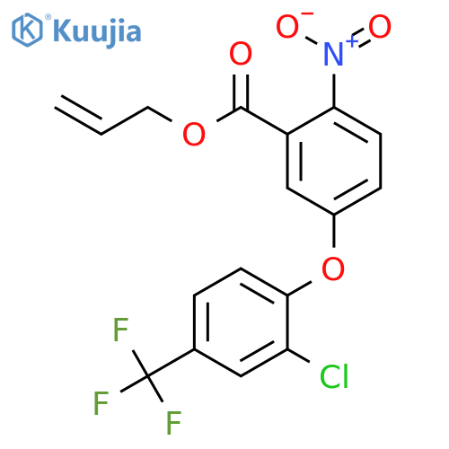 Benzoic acid,5-[2-chloro-4-(trifluoromethyl)phenoxy]-2-nitro-, 2-propen-1-yl ester structure