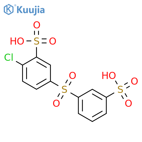 BENZENESULFONIC ACID, 2-CHLORO-5-[(3-SULFOPHENYL)SULFONYL]- structure