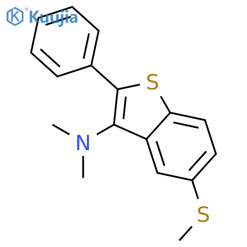 Benzo[b]thiophen-3-amine, N,N-dimethyl-5-(methylthio)-2-phenyl- structure