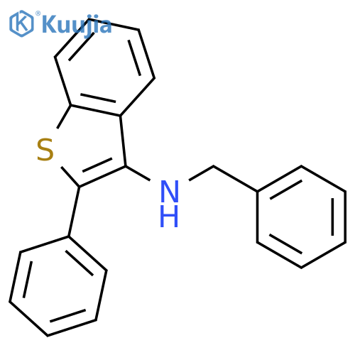 Benzo[b]thiophen-3-amine, 2-phenyl-N-(phenylmethyl)- structure