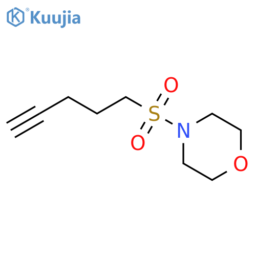 Morpholine, 4-(4-pentynylsulfonyl)- structure