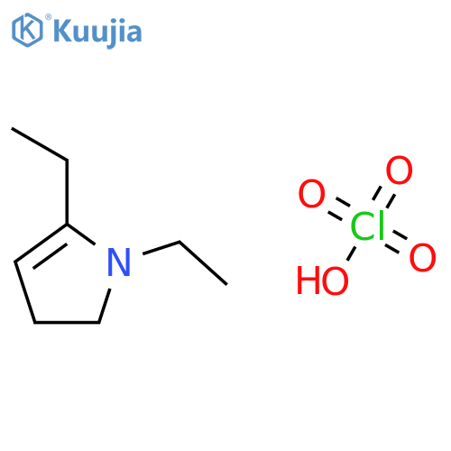 1H-Pyrrole, 1,5-diethyl-2,3-dihydro-, perchlorate structure