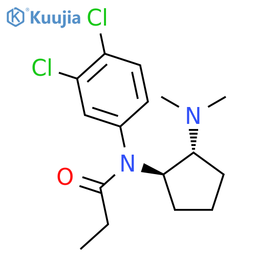 Propanamide,N-(3,4-dichlorophenyl)-N-[2-(dimethylamino)cyclopentyl]-, trans- structure