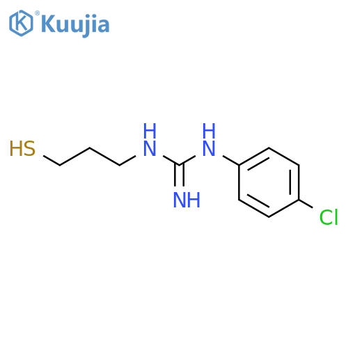 Guanidine, N-(4-chlorophenyl)-N'-(3-mercaptopropyl)- structure