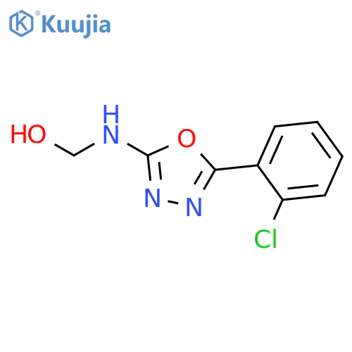 Methanol, [[5-(2-chlorophenyl)-1,3,4-oxadiazol-2-yl]amino]- structure