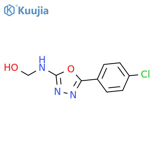 METHANOL, [[5-(4-CHLOROPHENYL)-1,3,4-OXADIAZOL-2-YL]AMINO]- structure