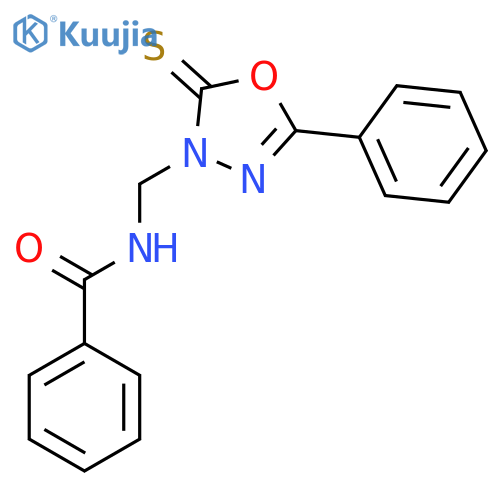 BENZAMIDE, N-[(5-PHENYL-2-THIOXO-1,3,4-OXADIAZOL-3(2H)-YL)METHYL]- structure