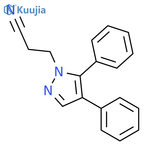 1H-Pyrazole-1-propanenitrile, 4,5-diphenyl- structure