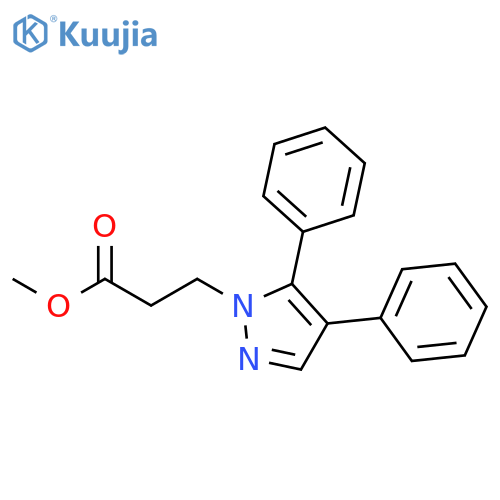 1H-Pyrazole-1-propanoic acid, 4,5-diphenyl-, methyl ester structure