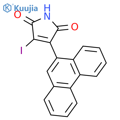 1H-Pyrrole-2,5-dione, 3-iodo-4-(9-phenanthrenyl)- structure