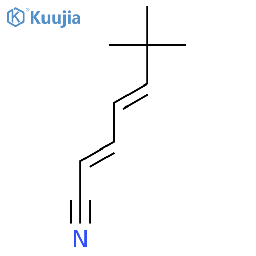2,4-HEPTADIENENITRILE, 6,6-DIMETHYL-, (E,E)- structure