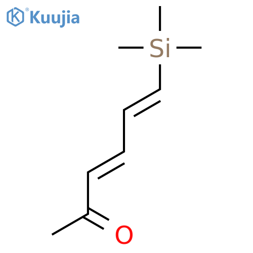 3,5-HEXADIEN-2-ONE, 6-(TRIMETHYLSILYL)-, (E,E)- structure
