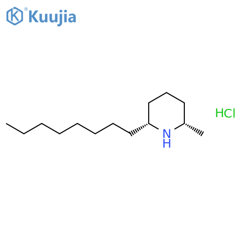 PIPERIDINE, 2-METHYL-6-OCTYL-, HYDROCHLORIDE, CIS- structure
