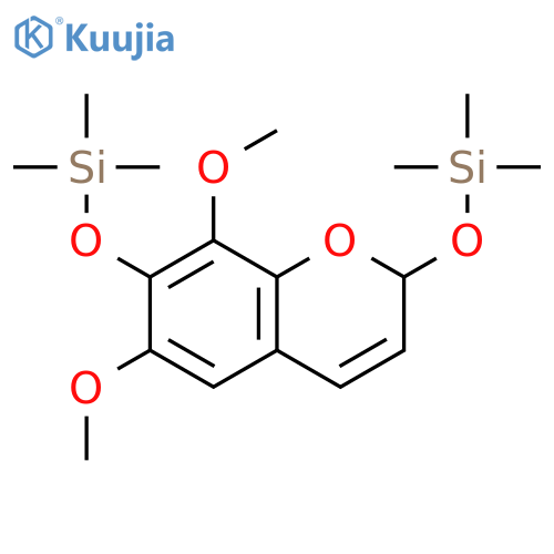 SILANE, [(6,8-DIMETHOXY-2H-1-BENZOPYRAN-2,7-DIYL)BIS(OXY)]BIS[TRIMETHYL- structure