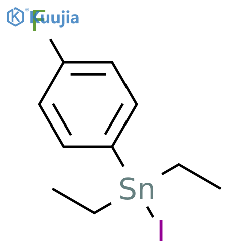STANNANE, DIETHYL(4-FLUOROPHENYL)IODO- structure