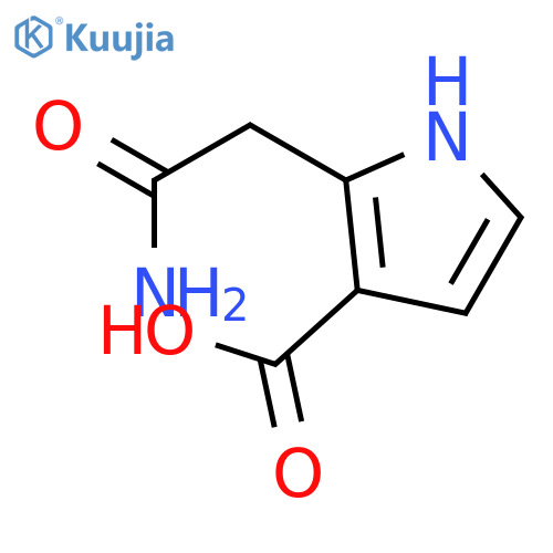 2-(2-amino-2-oxoethyl)-1H-Pyrrole-3-carboxylic acid structure