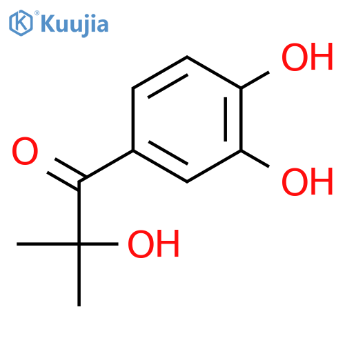 1-(3,4-dihydroxyphenyl)-2-hydroxy-2-methylpropan-1-one structure