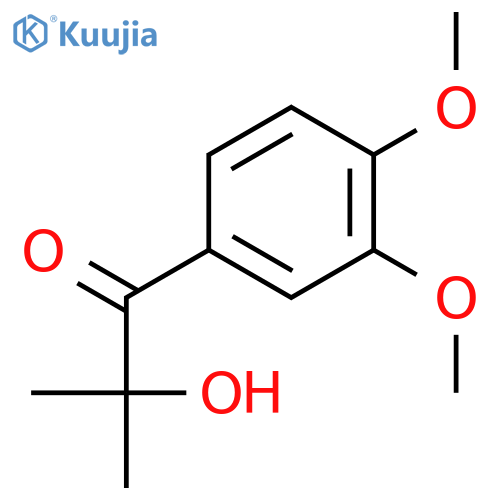 1-(3,4-dimethoxyphenyl)-2-hydroxy-2-methylpropan-1-one structure
