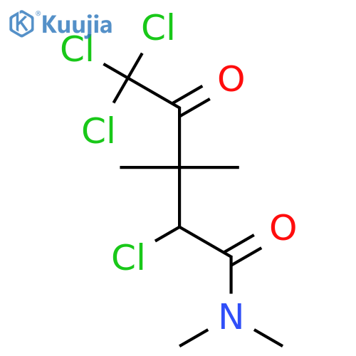 PENTANAMIDE, 2,5,5,5-TETRACHLORO-N,N,3,3-TETRAMETHYL-4-OXO- structure