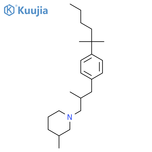 PIPERIDINE, 1-[3-[4-(1,1-DIMETHYLPENTYL)PHENYL]-2-METHYLPROPYL]-3-METHYL- structure
