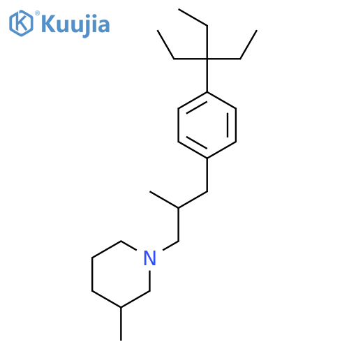 Piperidine, 1-[3-[4-(1,1-diethylpropyl)phenyl]-2-methylpropyl]-3-methyl- structure