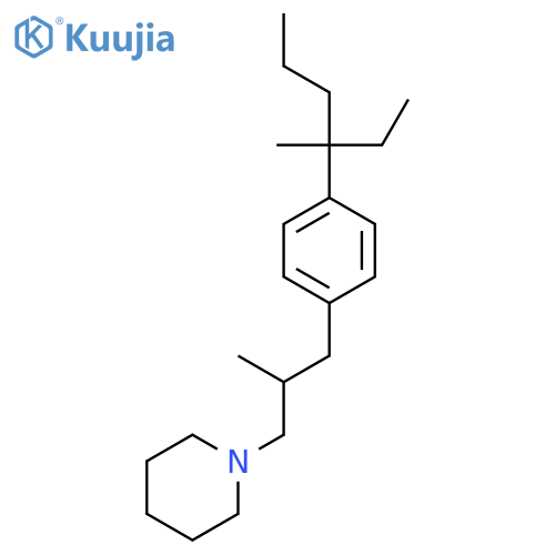 PIPERIDINE, 1-[3-[4-(1-ETHYL-1-METHYLBUTYL)PHENYL]-2-METHYLPROPYL]- structure