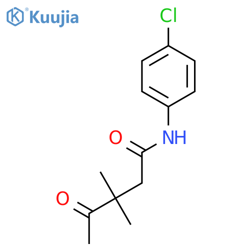 PENTANAMIDE, N-(4-CHLOROPHENYL)-3,3-DIMETHYL-4-OXO- structure