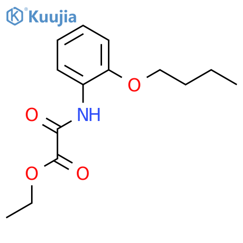 Acetic acid, [(2-butoxyphenyl)amino]oxo-, ethyl ester structure