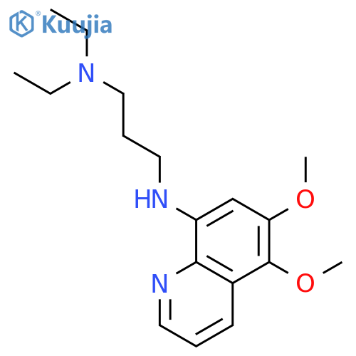 1,3-Propanediamine, N'-(5,6-dimethoxy-8-quinolinyl)-N,N-diethyl- structure
