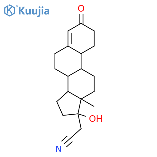 17α-Cyanomethyl-19-nortestosterone structure