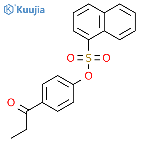 1-NAPHTHALENESULFONIC ACID, 4-(1-OXOPROPYL)PHENYL ESTER structure