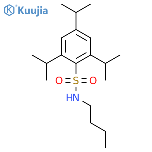 BENZENESULFONAMIDE, N-BUTYL-2,4,6-TRIS(1-METHYLETHYL)- structure