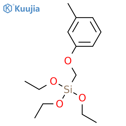 SILANE, TRIETHOXY[(3-METHYLPHENOXY)METHYL]- structure