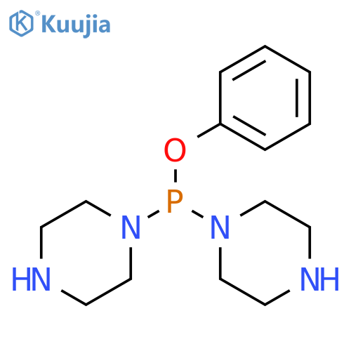 PHOSPHINOUS ACID, DI-1-PIPERAZINYL-, PHENYL ESTER structure