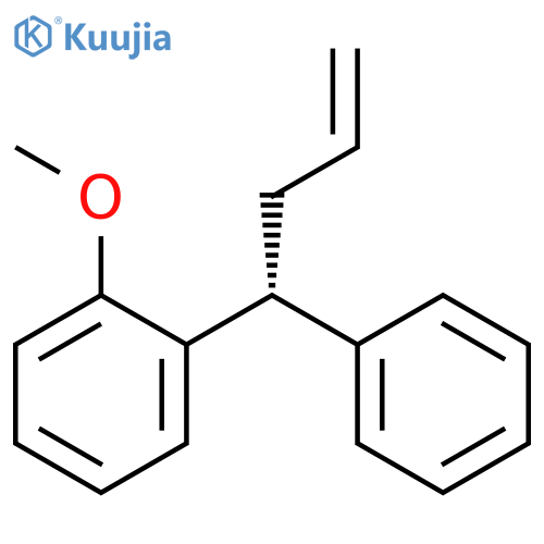 Benzene, 1-methoxy-2-[(1R)-1-phenyl-3-butenyl]- structure